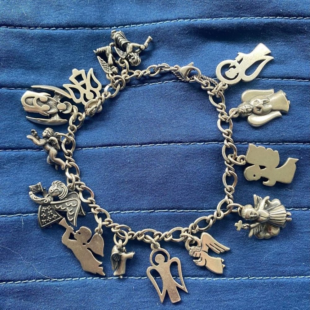 James Avery Sterling Silver All Angles Charm Bracelet